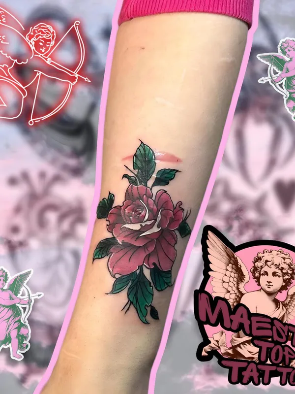color illustrative татуировка на forearm #82067 | Тату мастер Павел Дудин 