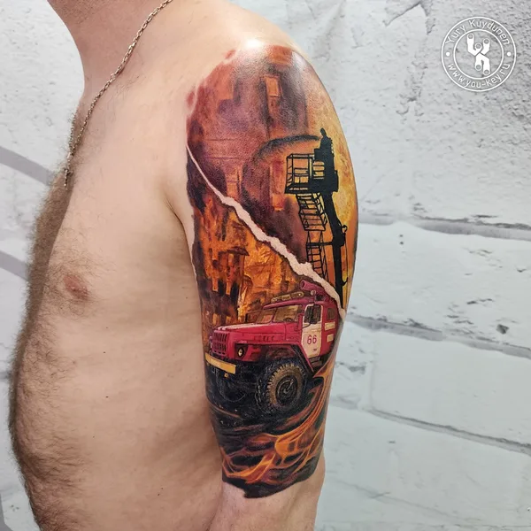 Realism tattoo by Юрий Куйдунен in Верхняя Пышма