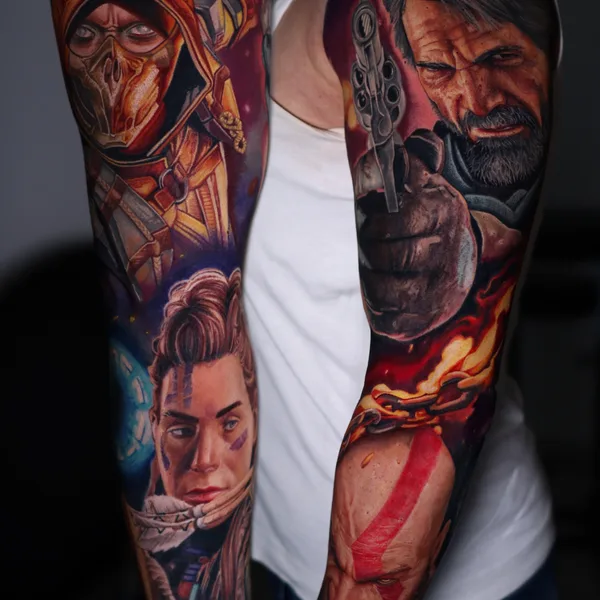 Realism tattoo by Levente Vacsi in Budapest