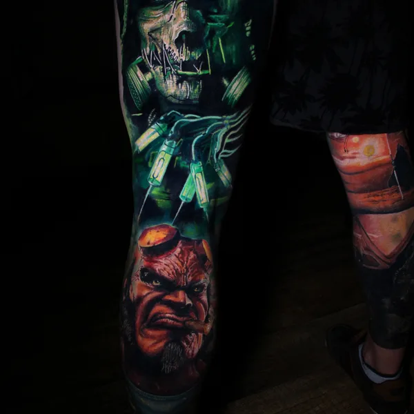 Realism tattoo by Levente Vacsi in Budapest