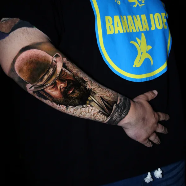 Realism tattoo by Levente Vacsi in Budapest