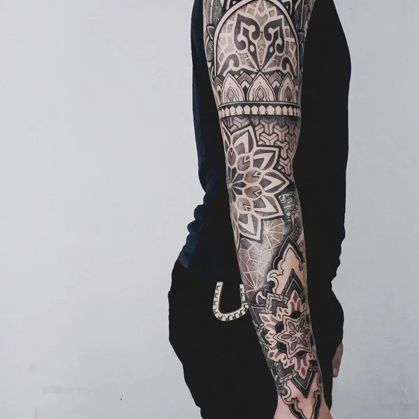 Dotwork tattoo by Olaf Kaminskiy in Kyiv
