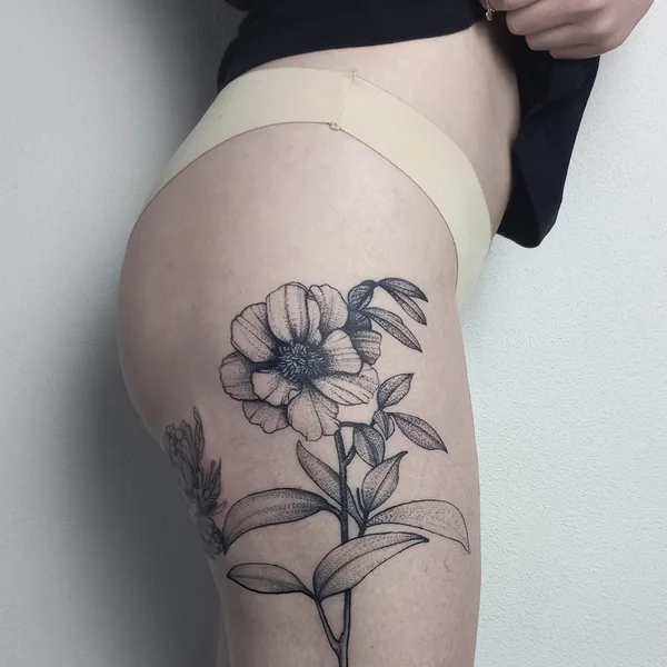 Dotwork tattoo by Olaf Kaminskiy in Kyiv