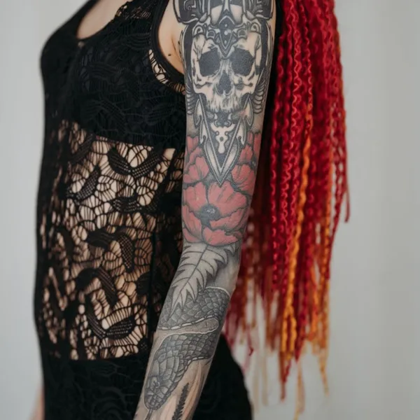 Dotwork tattoo by Olaf Kaminskiy in Kyiv