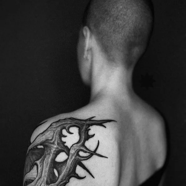 Биомеханика tattoo by Deni Aktemirov in Санкт-Петербург