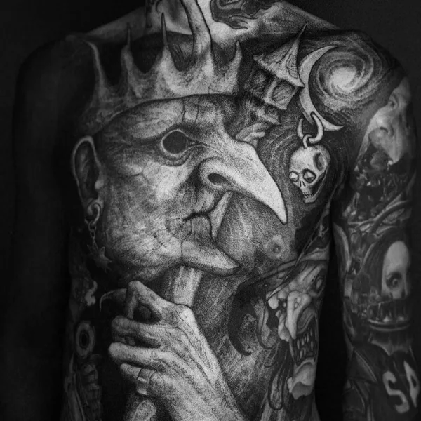 Биомеханика tattoo by Deni Aktemirov in Санкт-Петербург
