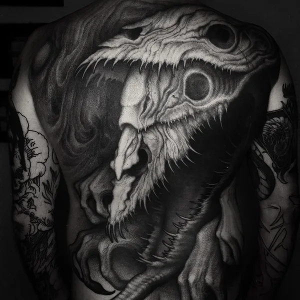 Биомеханика tattoo by Deni Aktemirov in Санкт-Петербург