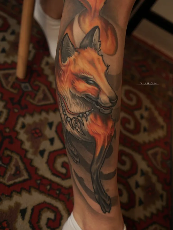 color realism Tatuagem em calf #82197 | Tatuador Юрий Черных