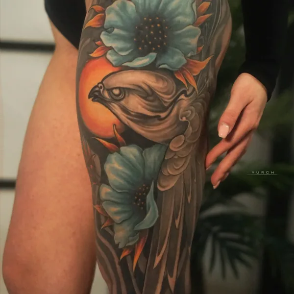 New School tattoo by Юрий Черных in Екатеринбург