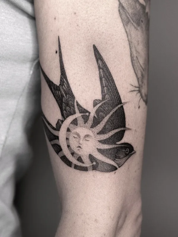 black graphic татуировка на forearm #82272 | Тату мастер Anastasia Veresktt