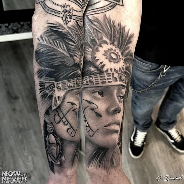 Horror tattoo by Dominik Goralczyk in Barcelona