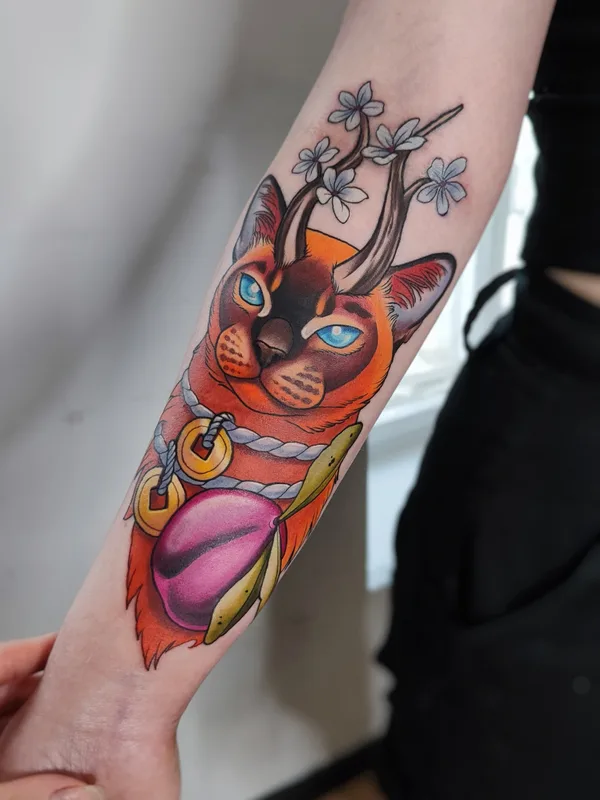 female color authorsstyle татуировка на forearm #82388 | Тату мастер Ксеня Бугимен
