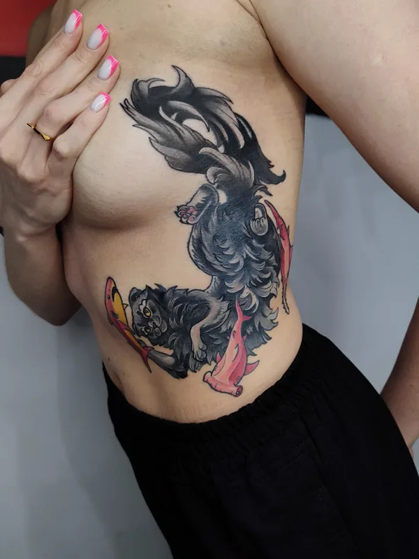 female color authorsstyle татуировка на side #82390 | Тату мастер Ксеня Бугимен