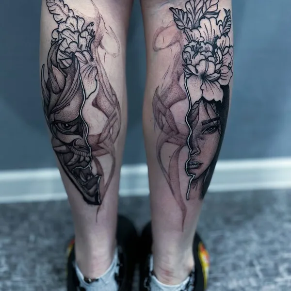 Black tattoo by Карина Волкова in Пенза