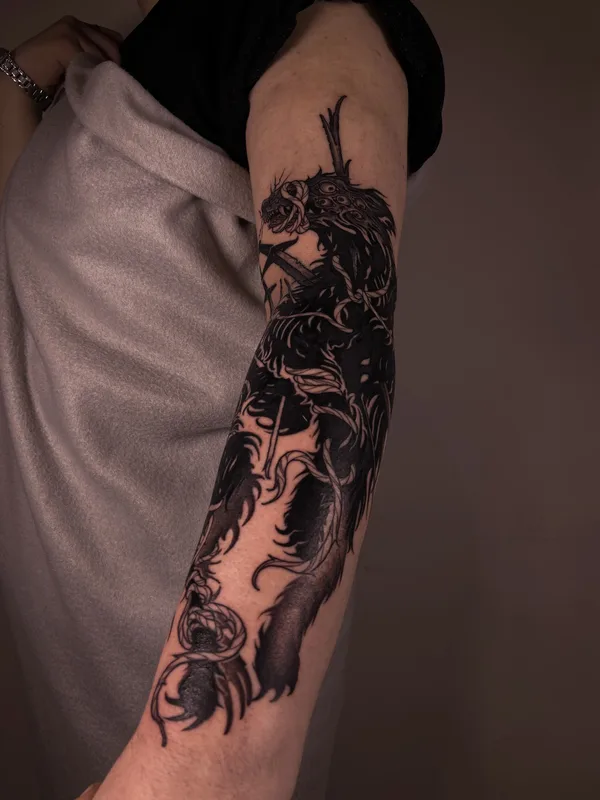 engraving tattoo by Антон Илларионов in Moscow
