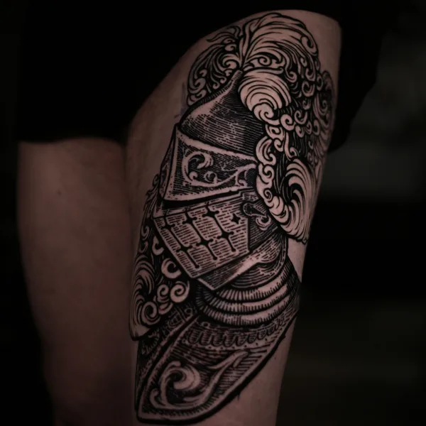 engraving tattoo by Антон Илларионов in Moscow