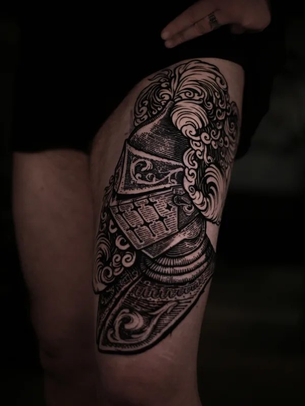 engraving tattoo by Антон Илларионов in Moscow
