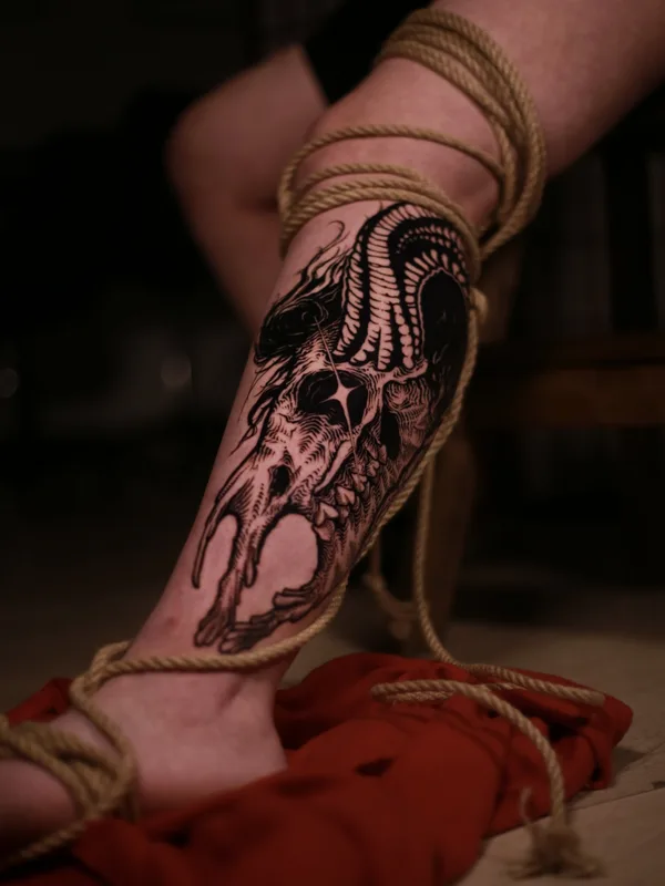 engraving tattoo by Антон Илларионов in Moscow