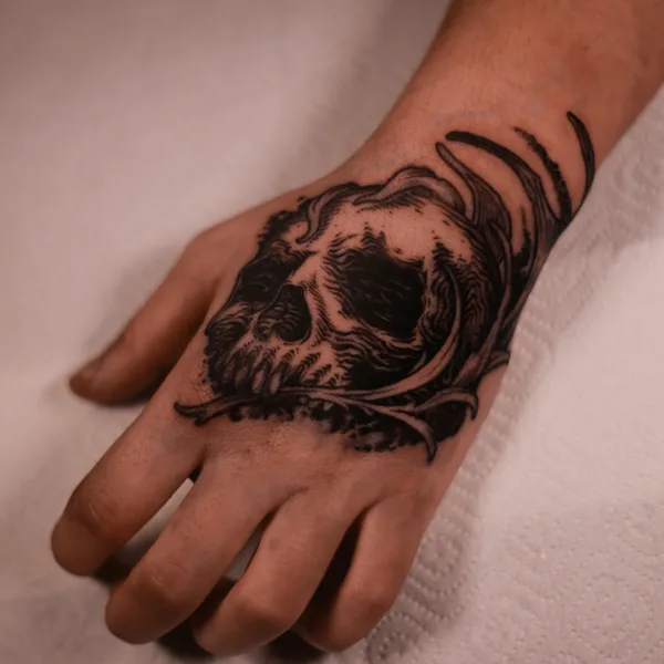 engraving tattoo by Антон Илларионов in Moscow