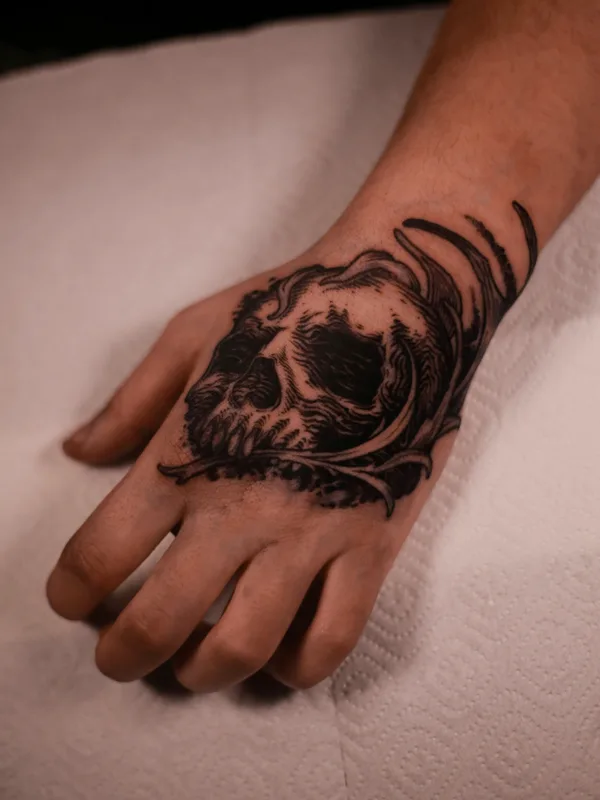 engraving tattoo by Антон Илларионов in Moscow