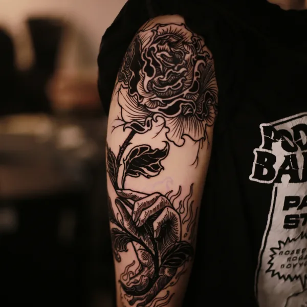 engraving tattoo by Антон Илларионов in Moscow