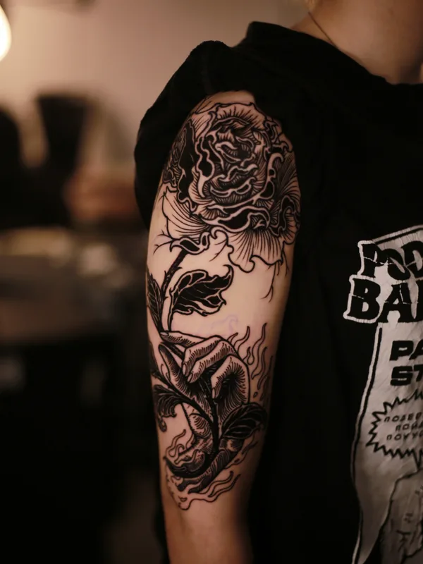 engraving tattoo by Антон Илларионов in Moscow