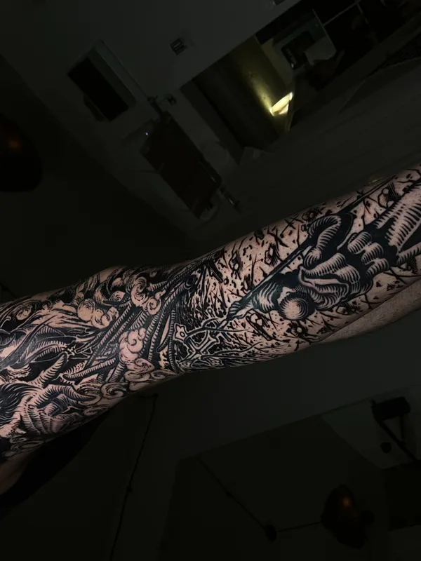 engraving tattoo by Антон Илларионов in Moscow