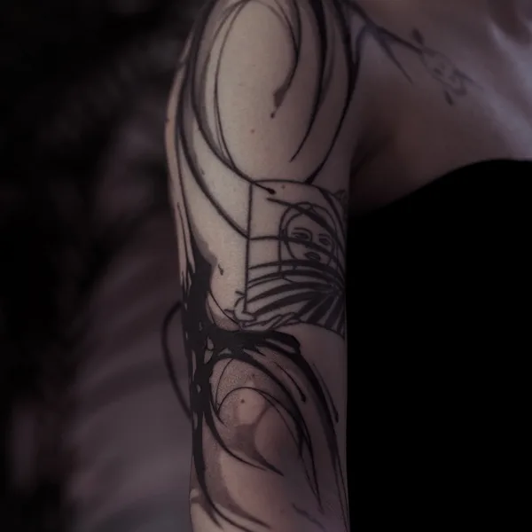 Abstract tattoo by Лида in Saint Petersburg