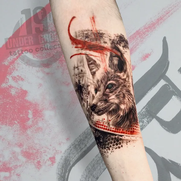 Graphic tattoo by Антон Козловских  in Moscow