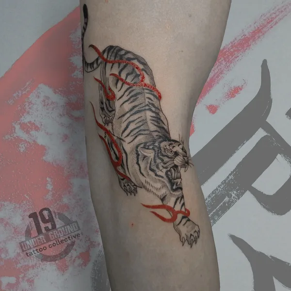 Graphic tattoo by Антон Козловских  in Moscow