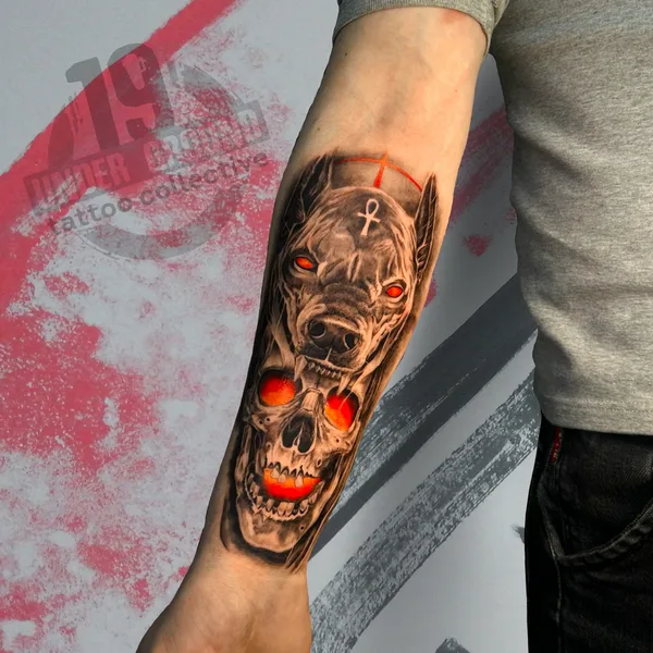 Graphic tattoo by Антон Козловских  in Moscow