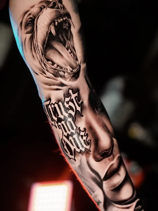 male black realism 타투 부위 sleeve #82659 | 타투이스트 Алексей Шитов