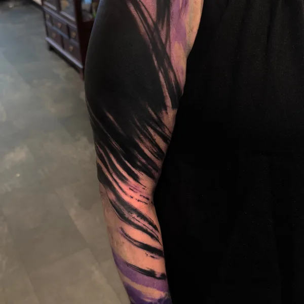 avant-garde tattoo by Bobby Grey in Amsterdam