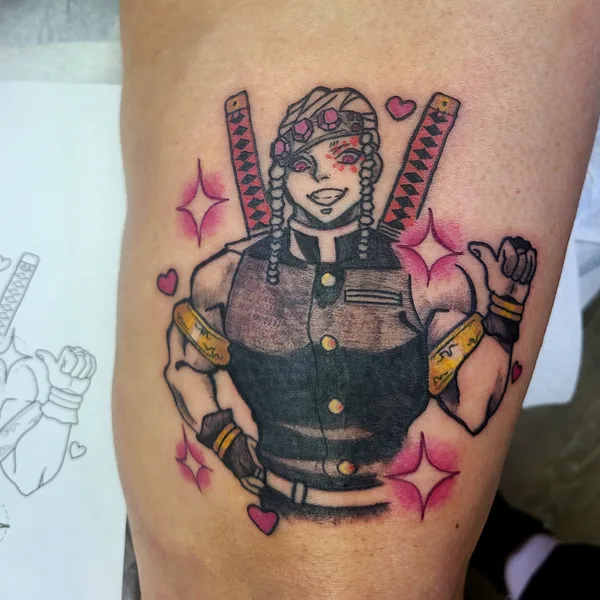 Anime tattoo by Gnaski Helloms