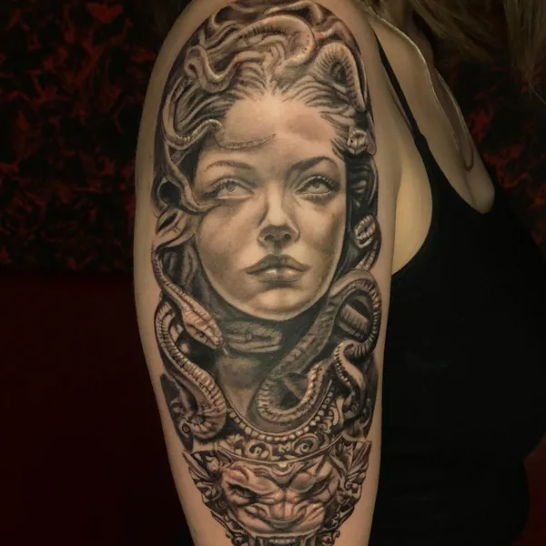Black tattoo by Vladislav Kim in Хабаровск