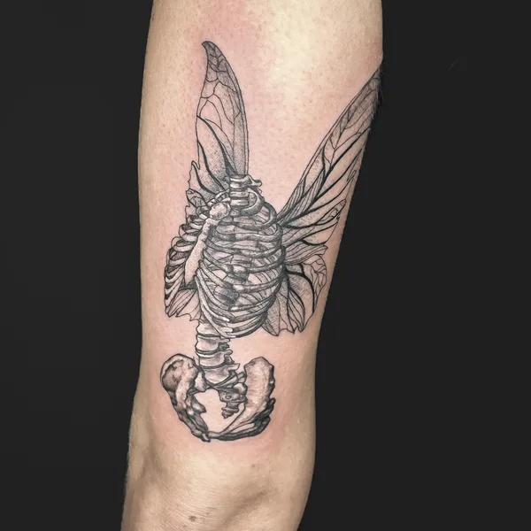 Fine Line tattoo by Kat Botezatu in Reykjavík