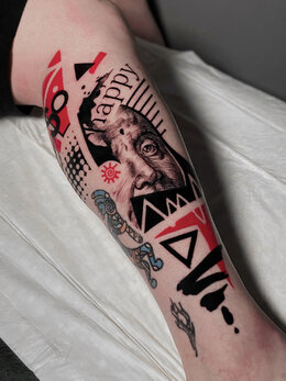 Trashpolka tattoo