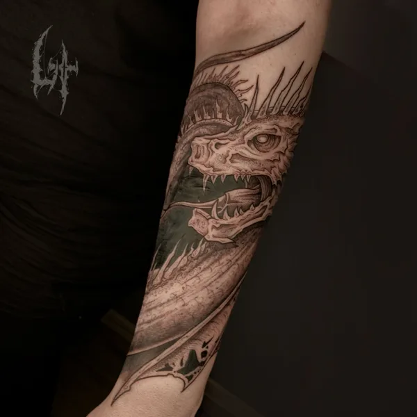 Anime tattoo by Максим Levchik in Moscow