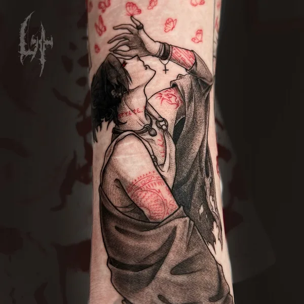 Anime tattoo by Максим Levchik in Moscow