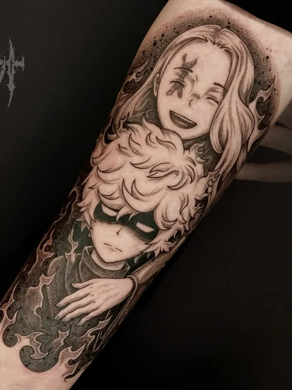 Аниме tattoo by Максим Levchik in Москва
