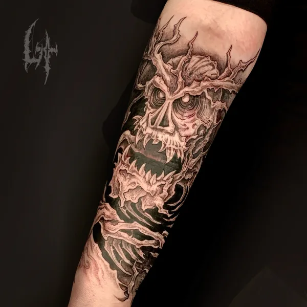 Anime tattoo by Максим Levchik in Moscow