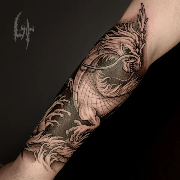 Anime tattoo by Максим Levchik in Moscow