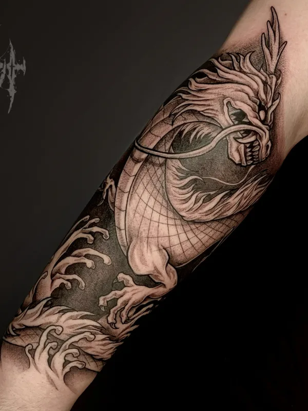 Аниме tattoo by Максим Levchik in Москва