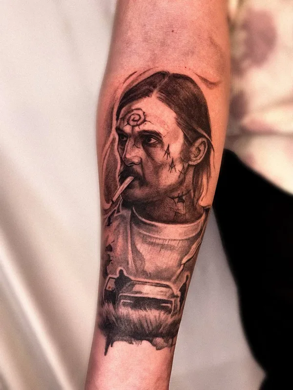 black and grey realism tattoo auf forearm #83193 | Tätowierer Лиза Петрова