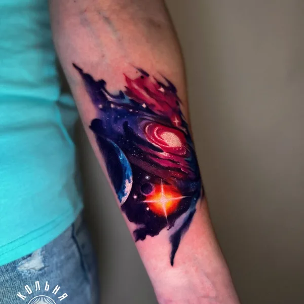Portrait tattoo by Лиза Петрова in Вологда