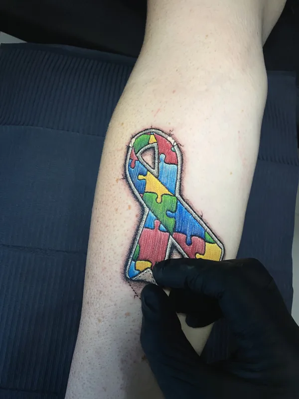 male color patch Tatuagem em forearm #83239 | Tatuador Layor Dau 