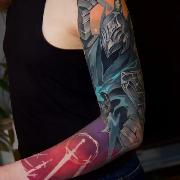 New School tattoo by Анна Рубиросса in Saint Petersburg