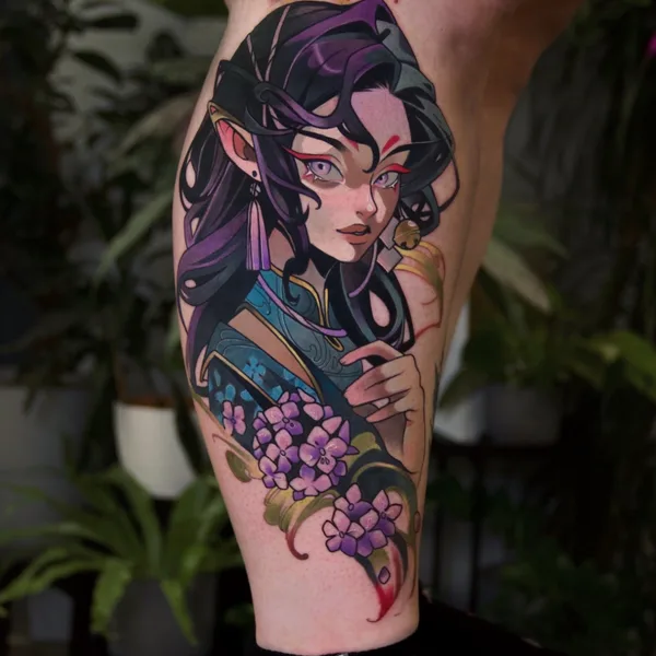 New School tattoo by Анна Рубиросса in Saint Petersburg
