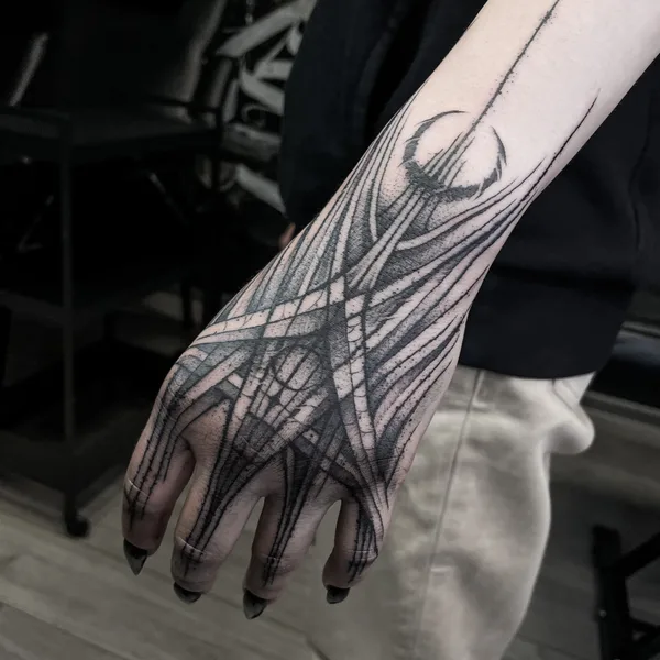 Abstract tattoo by AlexBel in Tallinn