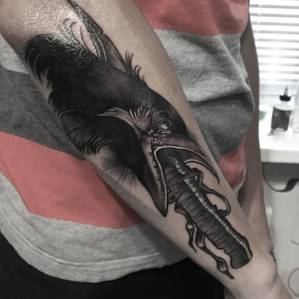 Abstract tattoo by AlexBel in Tallinn